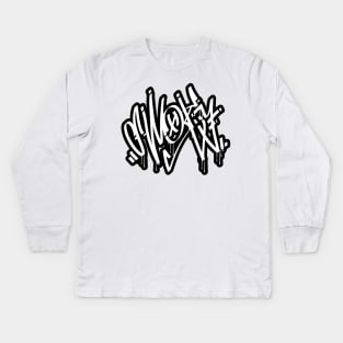 Graffiti tag | smoke Kids Long Sleeve T-Shirt